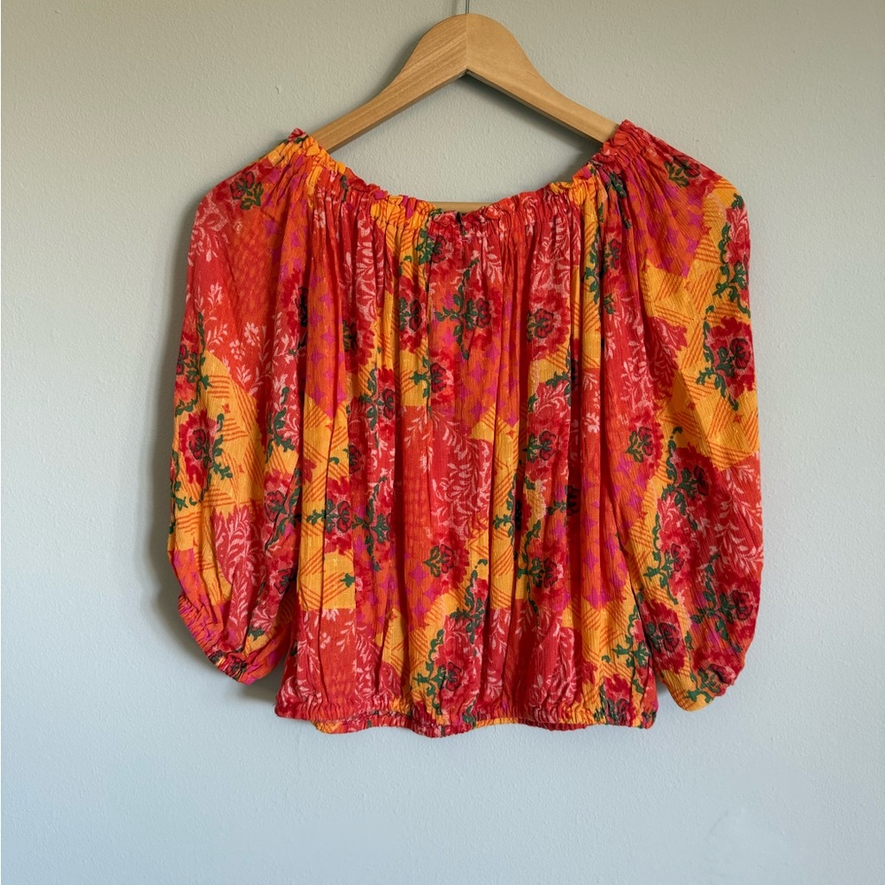 NWT Rachel Zoe Tropical Off Shoulder Blouse - Picture 6 of 8
